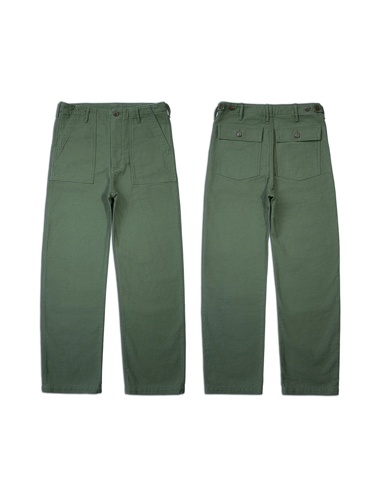 Red Tornado 15oz Heavyweight Cotton Sateen OG-107 Fatigue Pants Vintage Military Style Men's Casual Trousers
