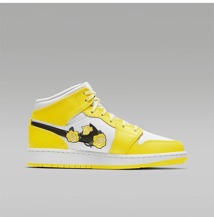 Nike Authentic AIR JORDAN 1 MID SE (GS) Women's Casual Kids' Sneakers AV5174-700