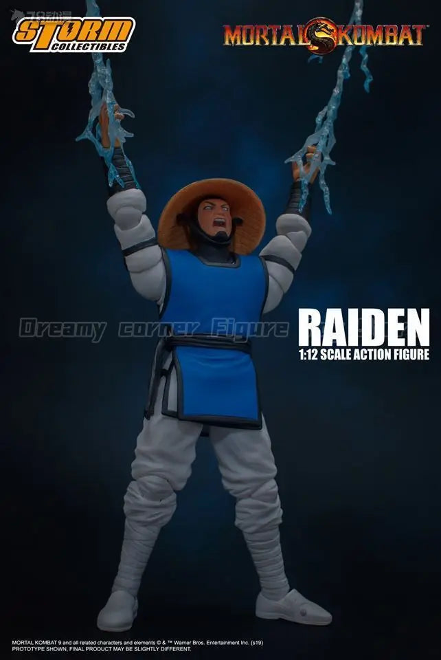 【In Stock】Original STORM COLLECTIBLES Mortal Kombat Series RAIDEN 1/12 Action Figure Toy Model Gift
