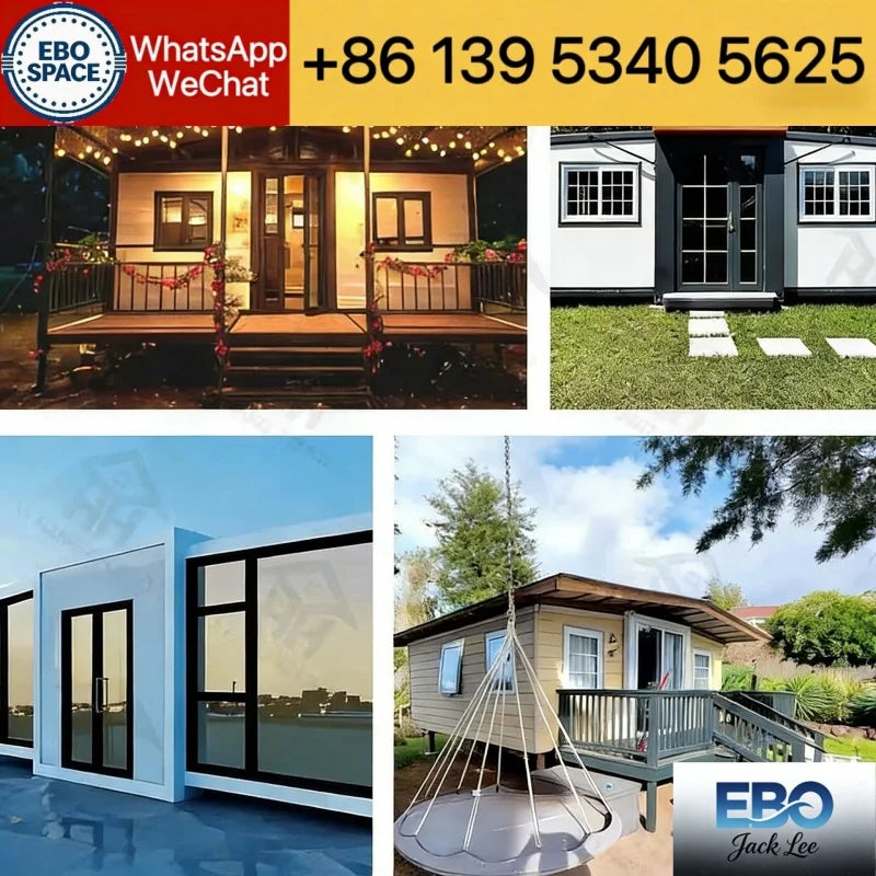 Ready Made Luxury Villa Prefabricated 20Ft 40Ft Expandable Container House 2 3 4 5 Bedrooms Prefab Portable Mobile Tiny Home