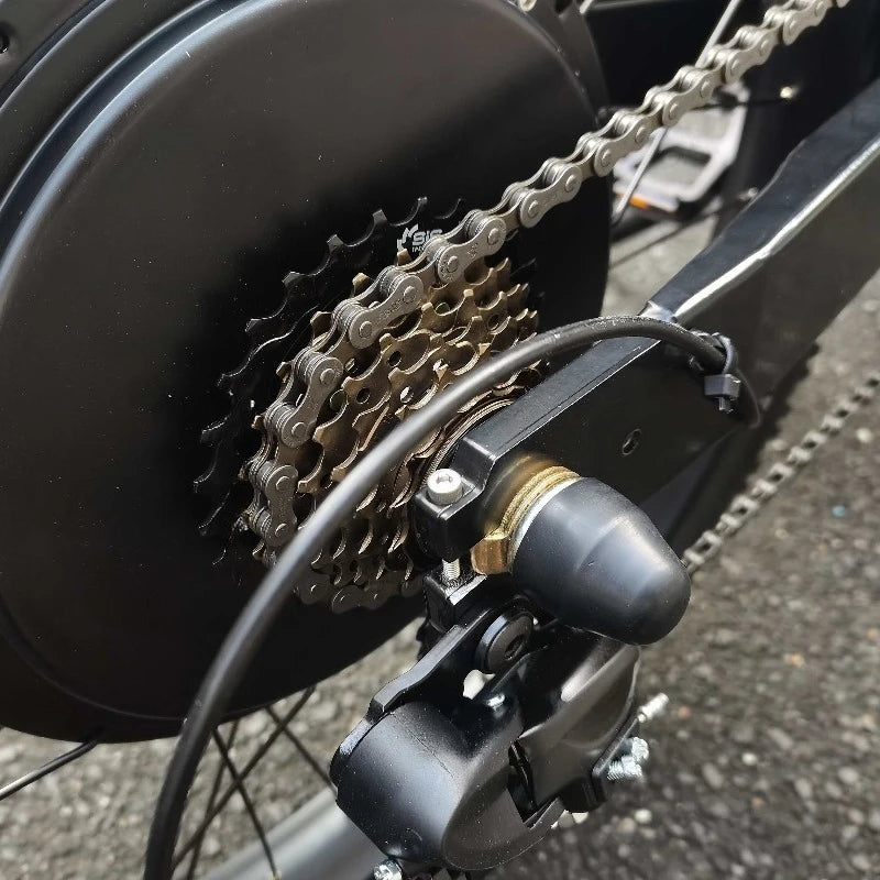 SXLL Electric City Bike 72v5000 Remote Bike with custom fat tires for daily work