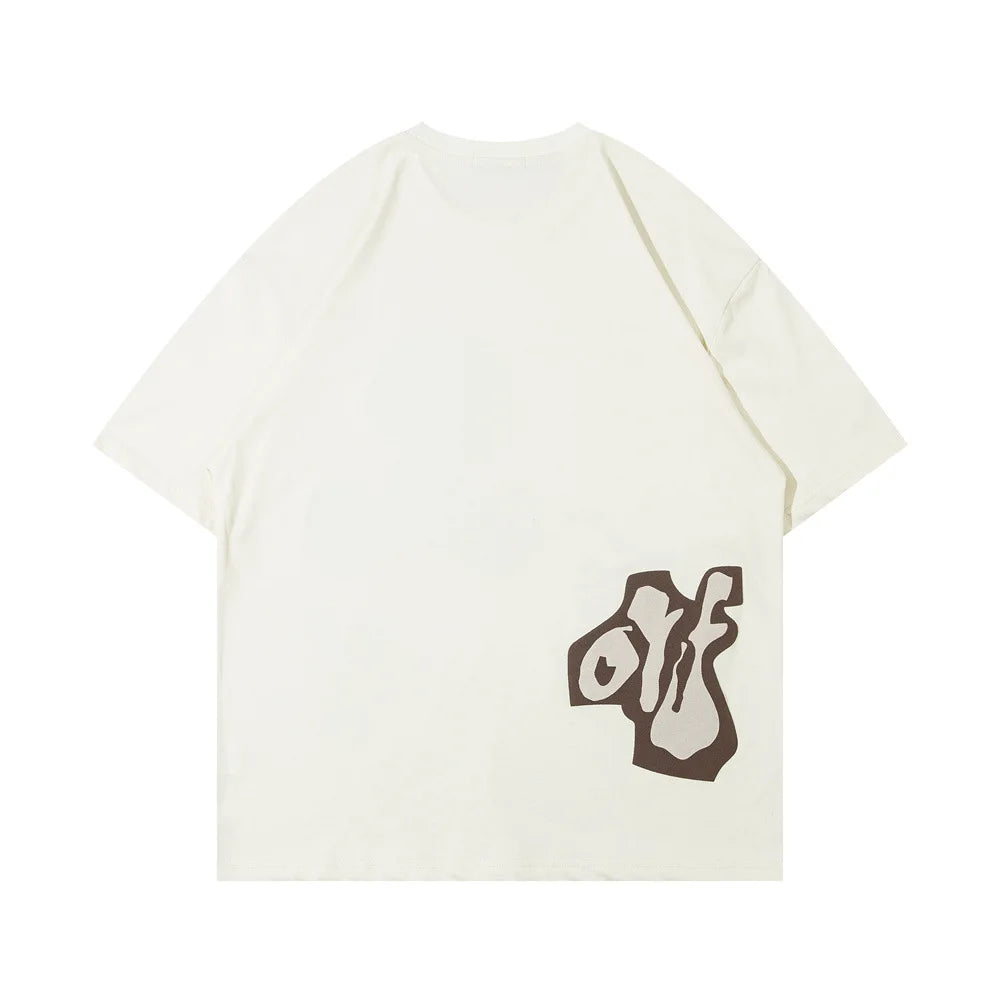 Summer Funny Cartoon Anime T Shirt Men Half-sleeved Pure Cotton Round Neck Tops Tees Hip Hop Streetwear Oversized T Shirt Women