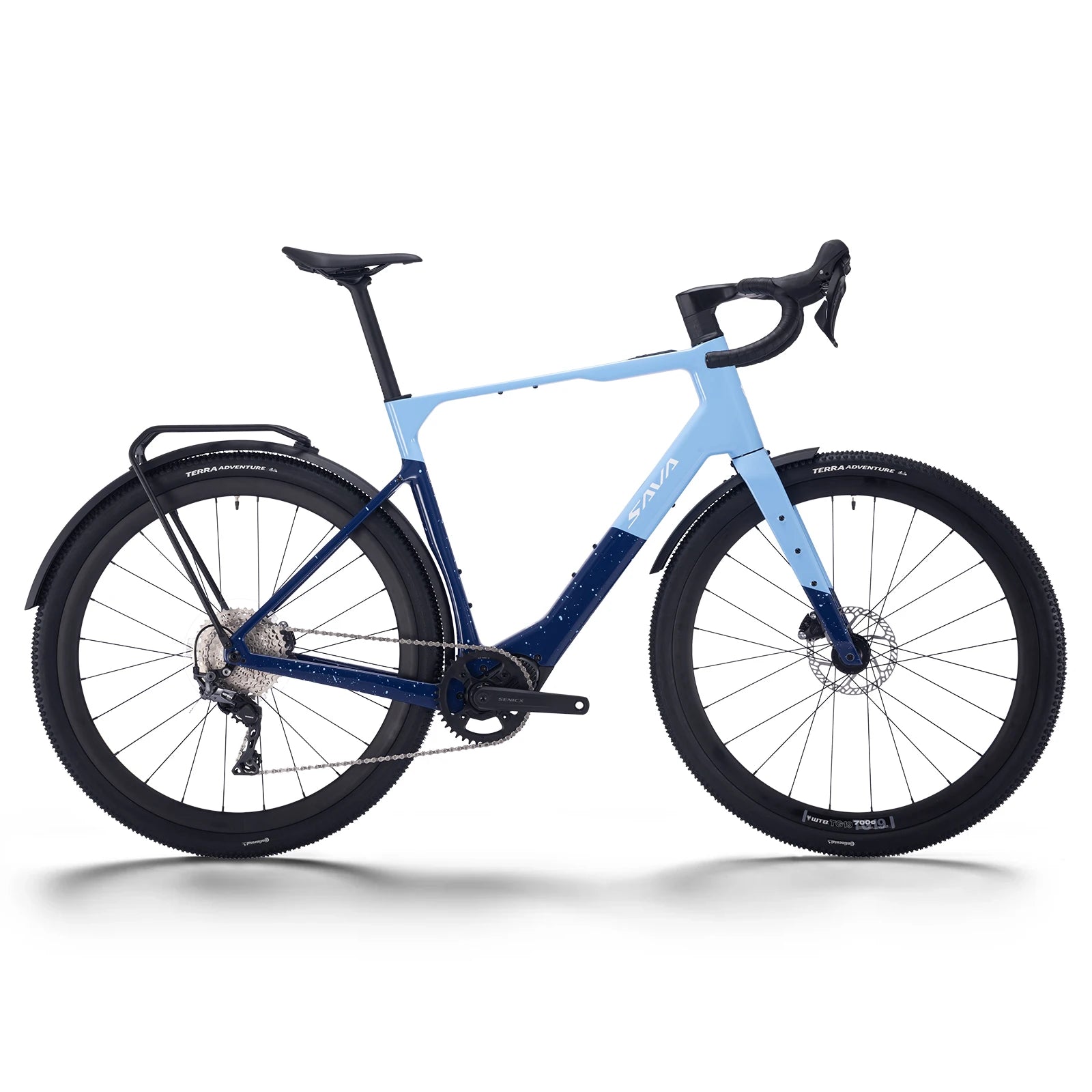 SAVA E-BIKE Carbon Fiber Gravel Electric Assist Bike 36V 10AH Battery with 120km Range Features SHIMAN0 GRX ST-RX600 Groupset