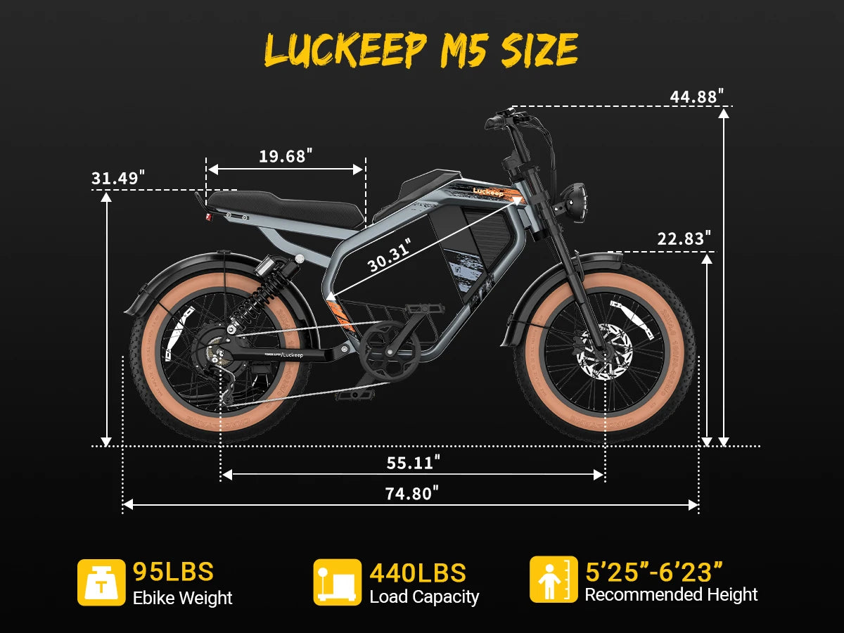 E-Bike 1500W Motor 52V20AH All-terrain Fully Suspended Off-road Motorcycle Electric Bike 20*4.0-inch Fat Tire  Electric Bicycle