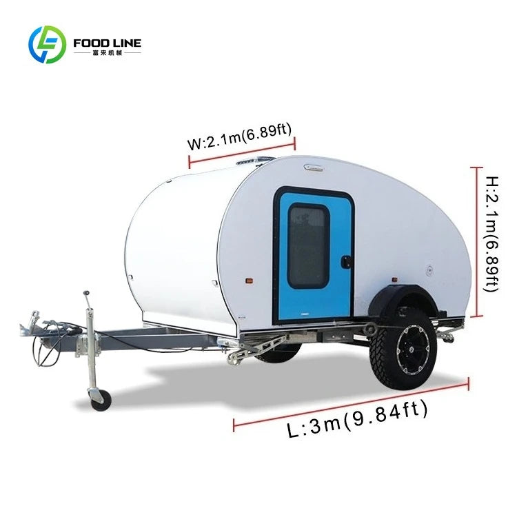 Custom Motorhome Caravans RV Travel Trailer Teardrop Camp Trailer Caravan Mobile Home Mini Camper Van for Sale Malaysia