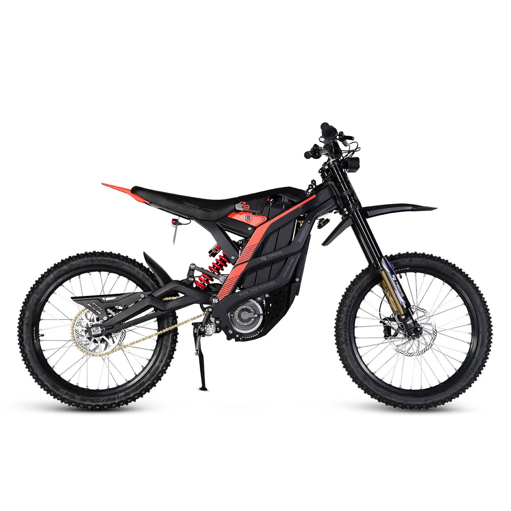 All-Terrain High-Speed Electric Dirtbike With 10000W Central Motor Full Suspension Aluminum Alloy Frame Lithium Battery