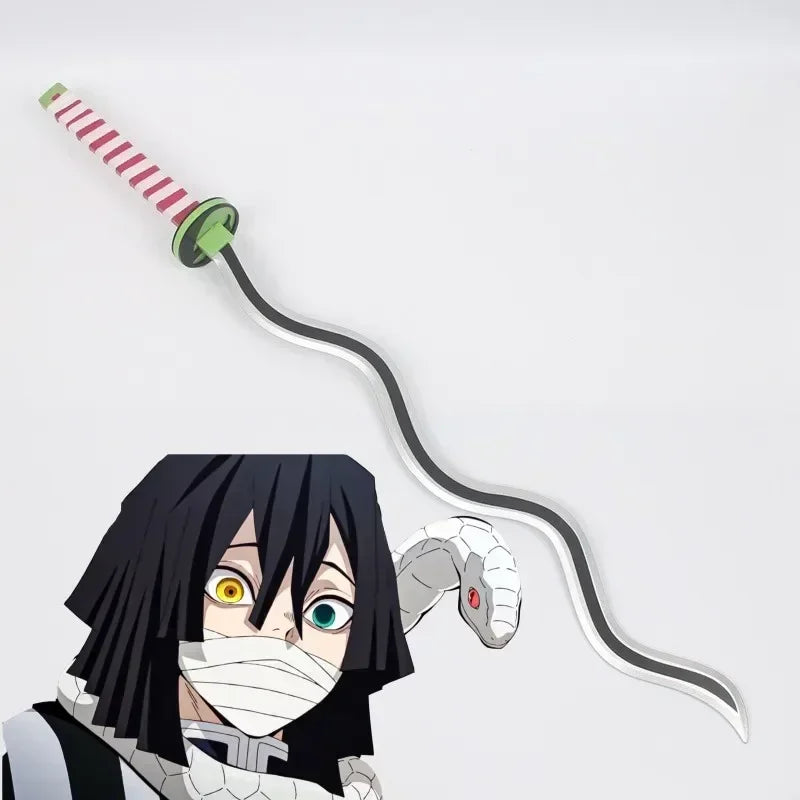104cm Japanese Katana Samurai Sword Accessory Demon Slayer Katana Tanjirou Sword Kimetsu No Yaiba Iron Ninja Knife Cosplay Toy