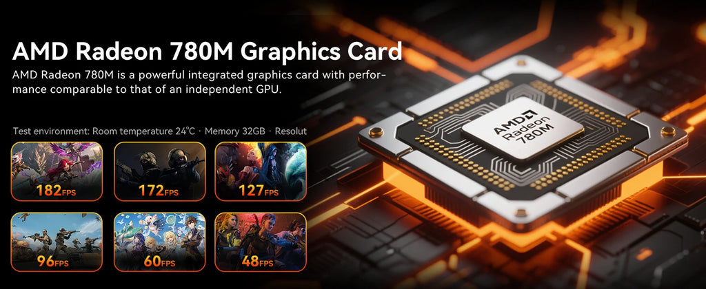 GMKtec K12 AMD R7 H255 for Mini PC Gaming Desktop Computer 8 Core 16 Thread 32GB DDR5 1TB SSD Small Form Factor Home Office