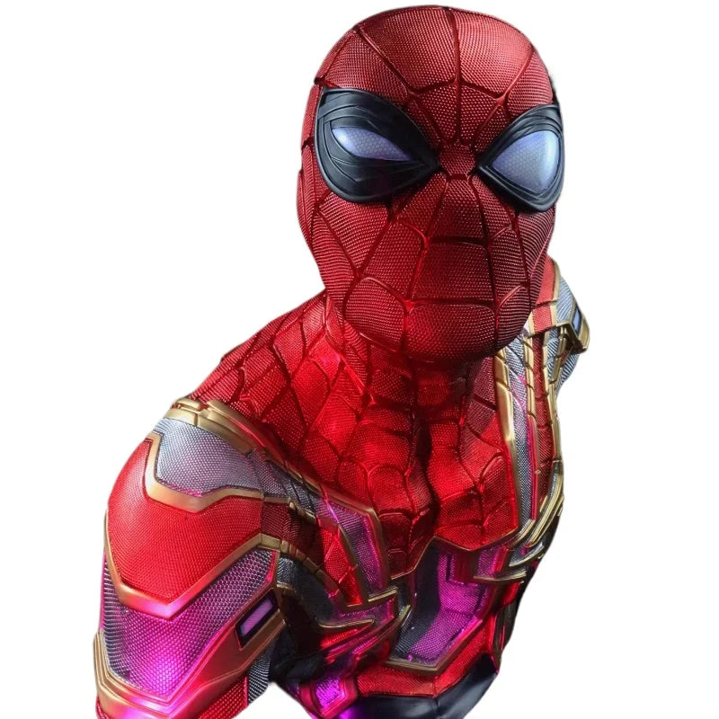 65cm New No Way Home Movie Figure Spider-Man Peripheral Model Half-body Statue Desktop Decorate Ornaments Birthday Gifts Toys