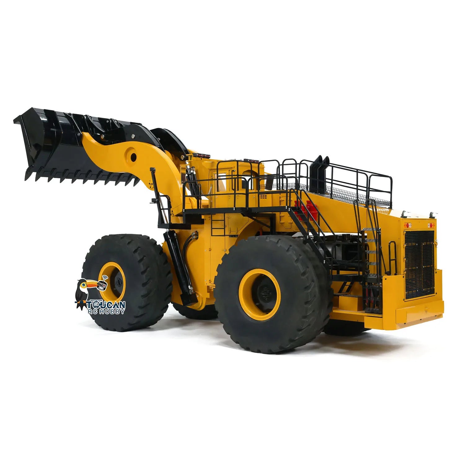 1/14 L2350 Heavy RC Hydraulic Loader RTR Machine FlySky ST8 Radio Control Construction Vehicle Car Smoking Unit Light Sound Toy