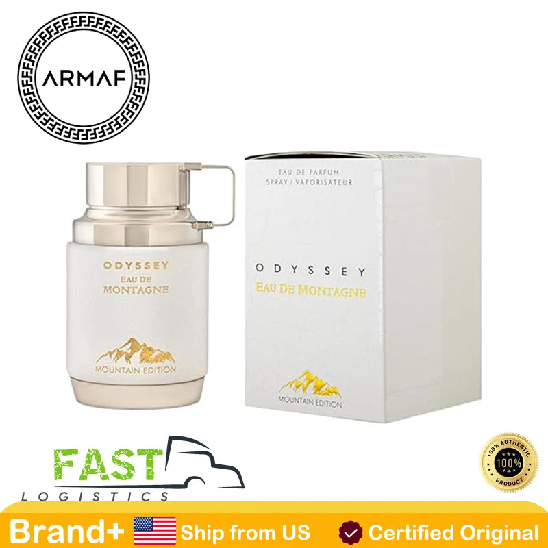 Armaf Odyssey Eau De Montagne Mountain Edition Parfum Spray 100ML Cologne Persistence Arabian Long Lasting Fragrance Natural