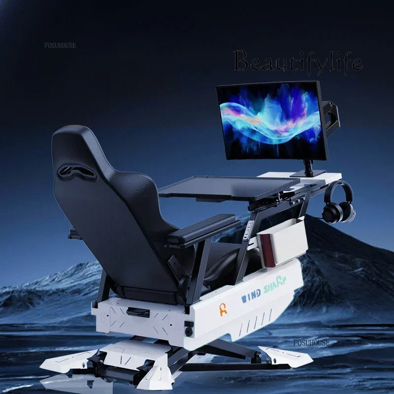 Office Chairs Zero Gravity Notebook Cockpit Gaming Chair Multifunctional Comfortable Computer Chair Lazy Cockpit Integrated