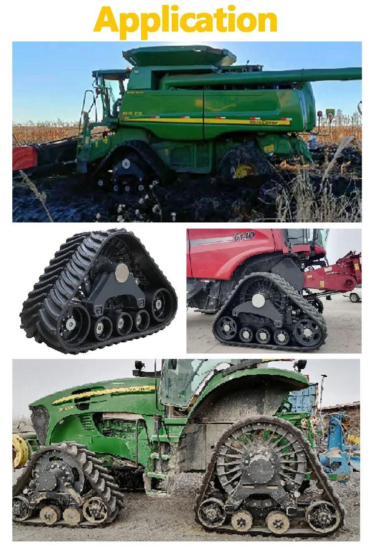 Customized Rubber Track System For Tractors And Combines Conversion Track System
