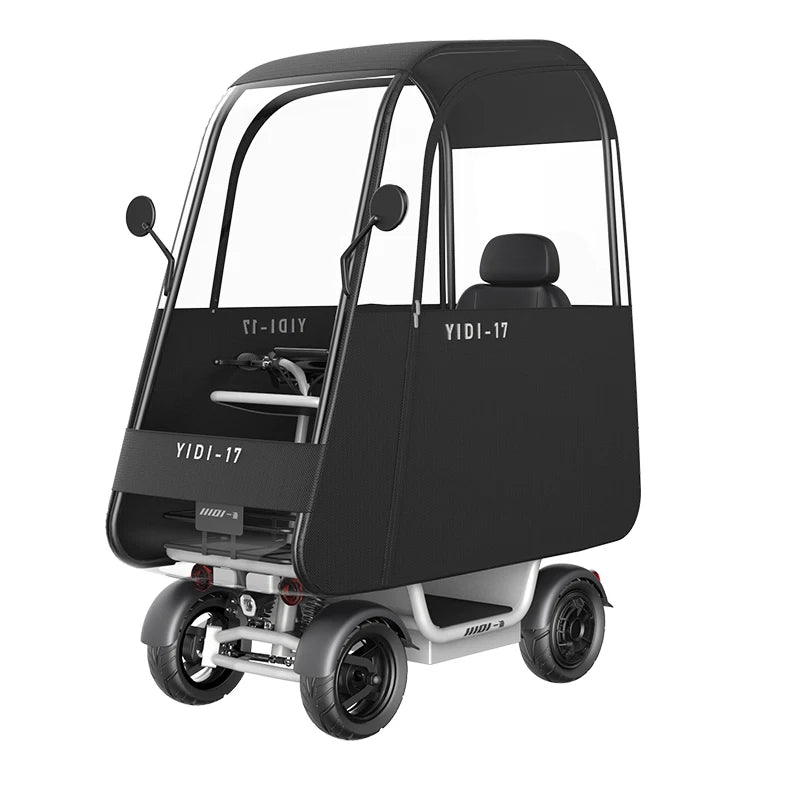 Travel Sunshade 4 Wheels 48V 1000W Wide Seat Reverse Gear Mobility Disabled Handicapped Elderly Electric Scooter For Seniors