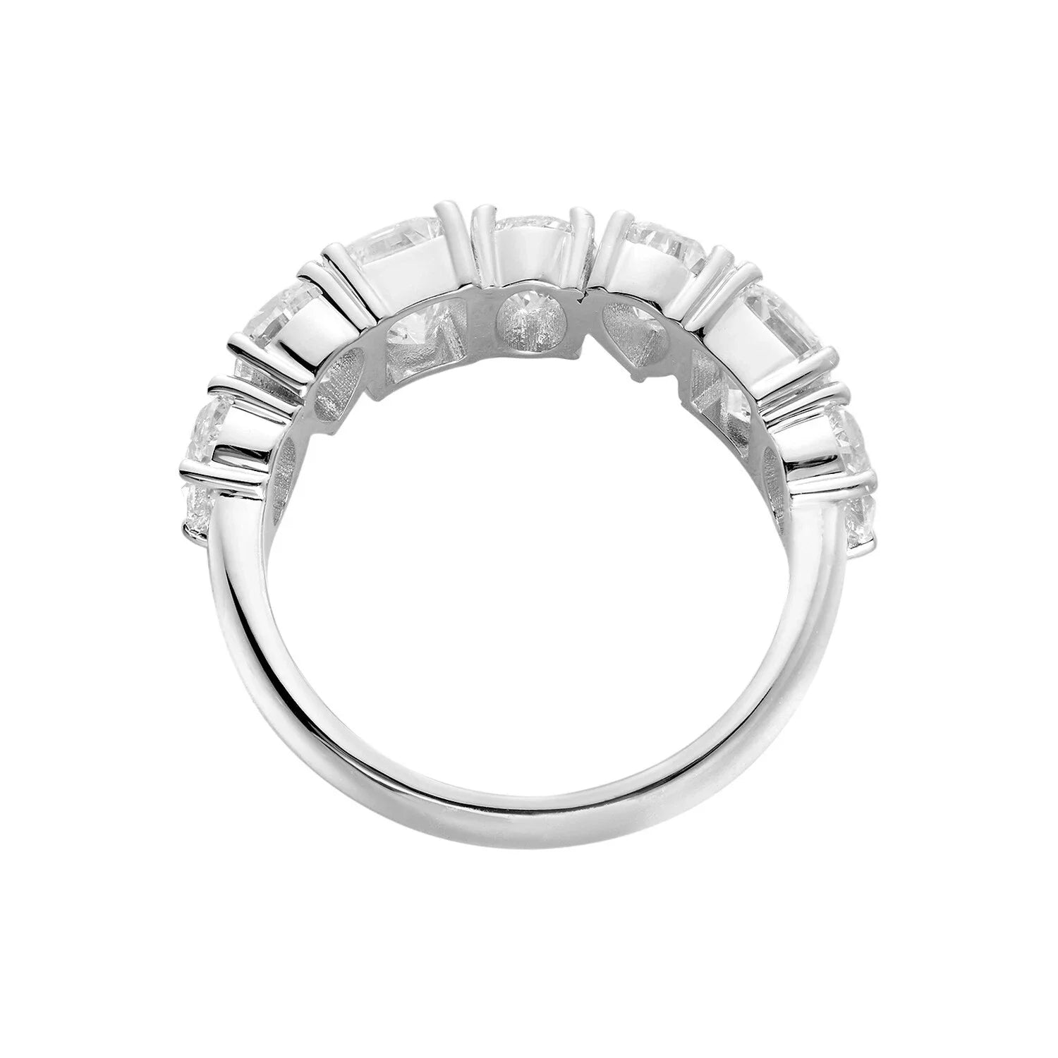 0.5CT Each Stone Platinum 950 Lab Grown Diamond DEF VS-VVS Mix Shape Wedding Band Ring For Women & Men Fine Jewelry NO IGI