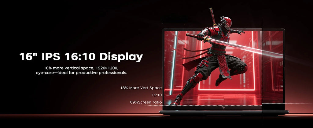 ACEMAGIC 16 Inch Laptop Gaming AMD Ryzen 9 6900HX Processor 16GB LPDDR5 RAM 512GB SSD IPS Display Windows 11 Laptop for Game