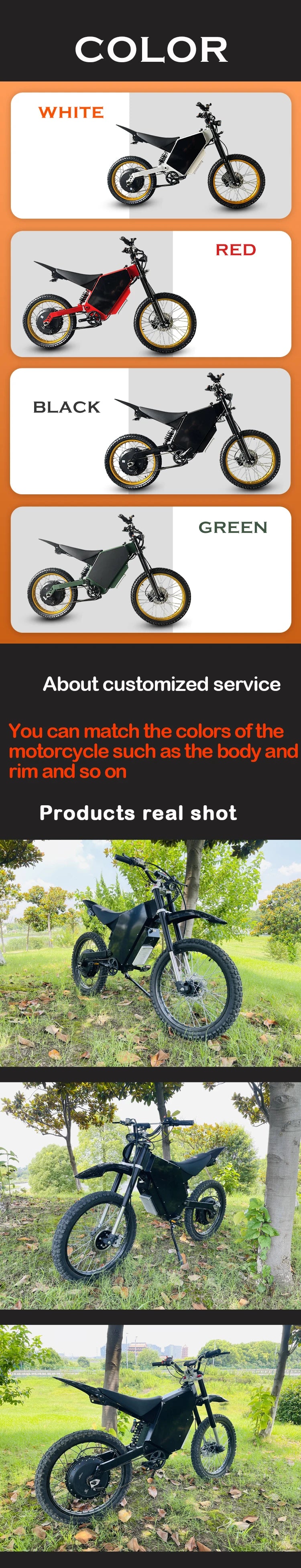 Most Popular CS20 72V 5000W/12000W/15000W 75AH Beach Cruiser Ebike Big Tires 21inch Electric Mountain Bike Bicycle