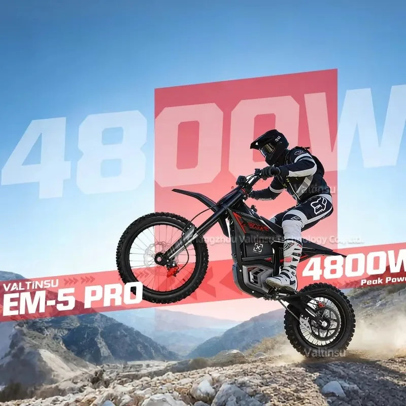 EM5 PRO 4000W Geared Motor Off-Road 60V Electric Dirt Bike All Terrain Ebike Electric Motorcycle