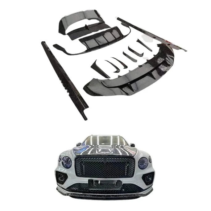 High Quality for Bentayga Body Kit SPE Style Carbon Fiber Front Bumper Rear Diffuser Side Skirts Perfect Fit New Conditi