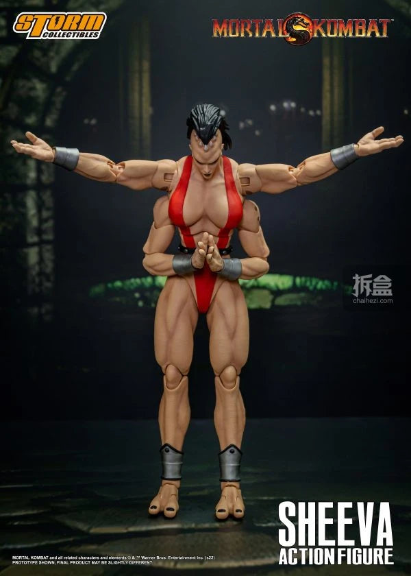 Storm Toys Genuine Mortal Kombat Series Sheeva Shao Kahn Fighting Game Collection Standard Version 1/12 Action Figures Model Toy