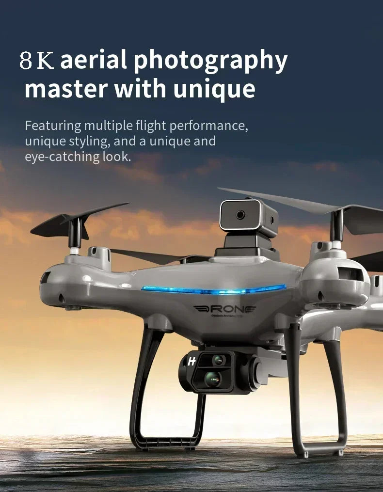 Lenovo Ky102 Drone 8k Hd Aerial Photography Dual Camera Brushless Quadcopter Obstacle Avoidance Optical Flow Aerial Rc Drone