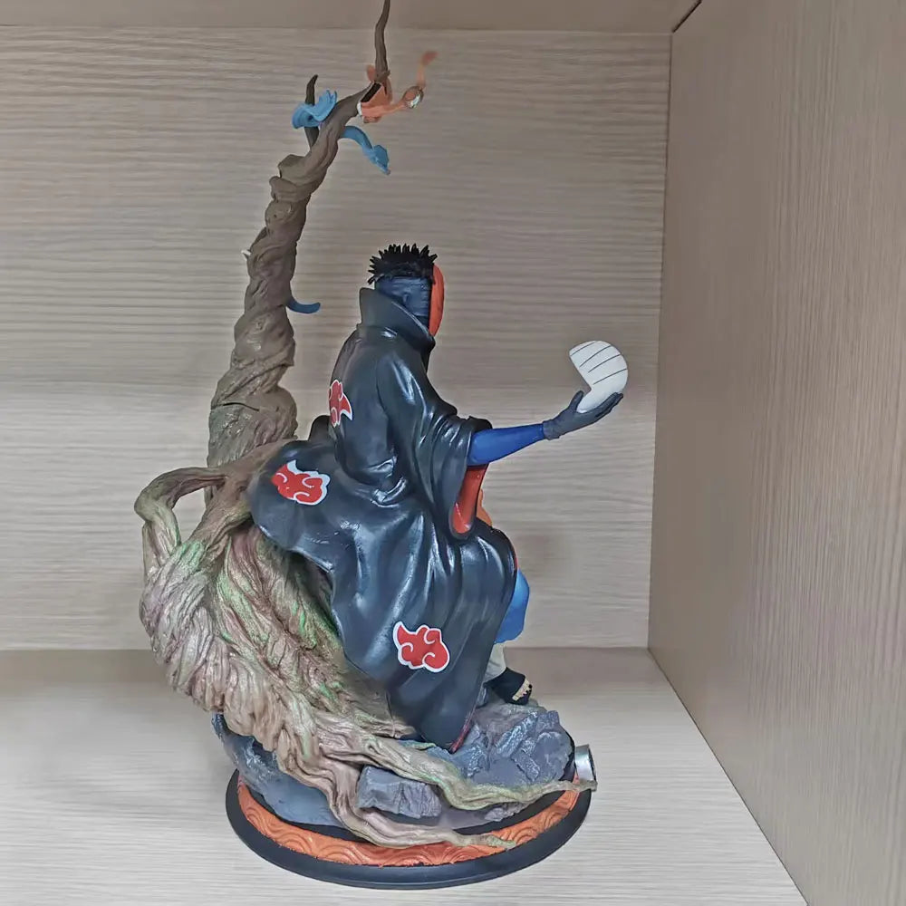 32cm Naruto Anime Uchiha Obito Replaceable Head PVC Action Figures Collection Model Toys Gifts