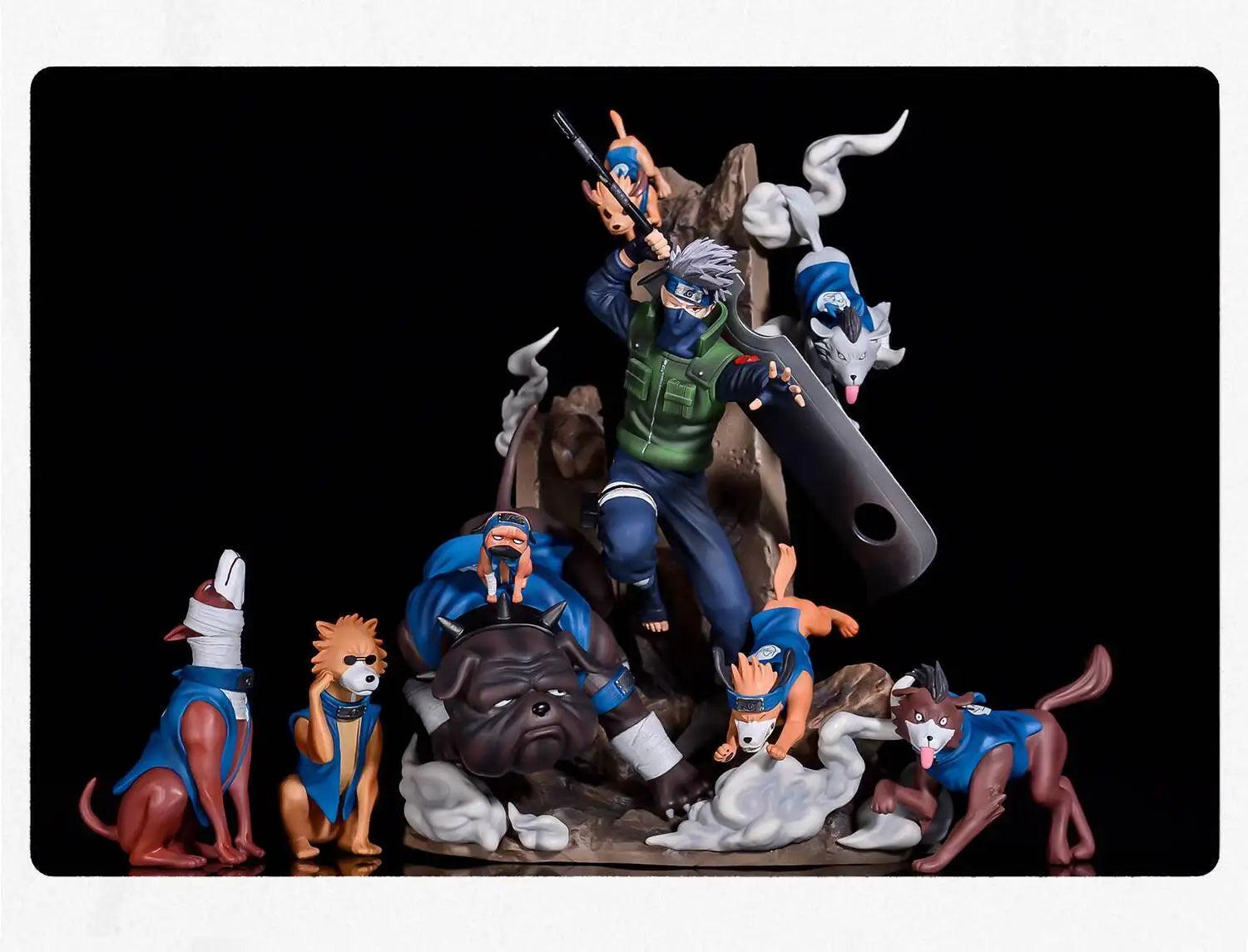 Naruto Shippuden Anime Figures Hatake Kakashi GK Oversize Model 36cm Action Figure Statue PVC Figurine Figma Collectible Toys