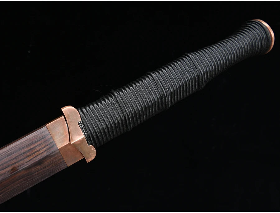 Premium Chinese Han Swords Folded With T10 Steel Kobuse Clay Tempered Real Hamon Blade Sharp Ready for Battle Weapon Katanas