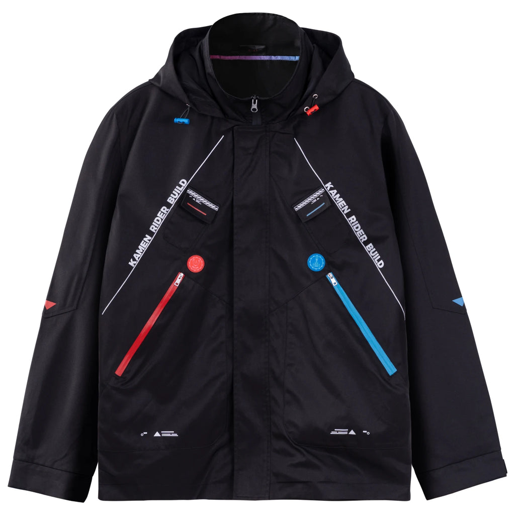 Moeyu KAMEN RIDER BUILD Men Trench Coat Male Jacket Women Clothing Anime Costume Zipper Overcoat Casual Windbreaker Streetwear