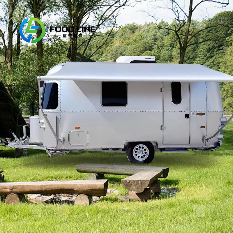 Customized New Design Offroad Aluminum 4x4 Camper Trailer Caravan Van Motorhome with Bathroom for Outdoor Camping