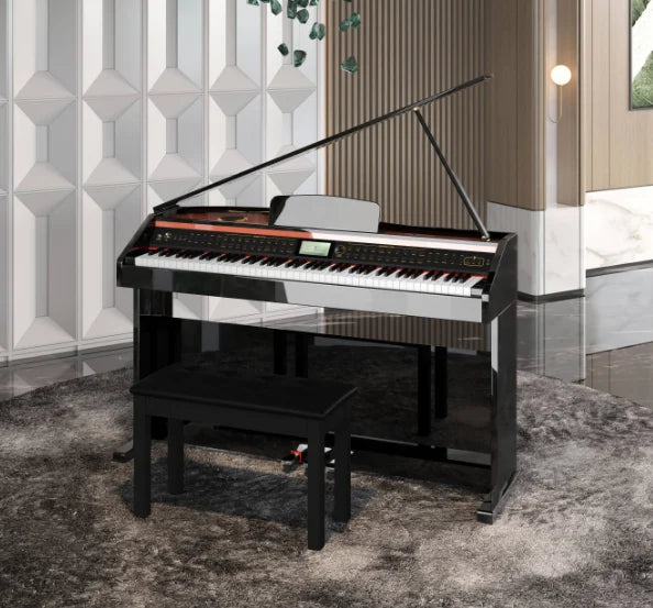 88 Key Upright Digital Piano Weighted Hammer Keyboard 64 Levels of Touch Sensitivity Suitable for Professional Electronic Piano
