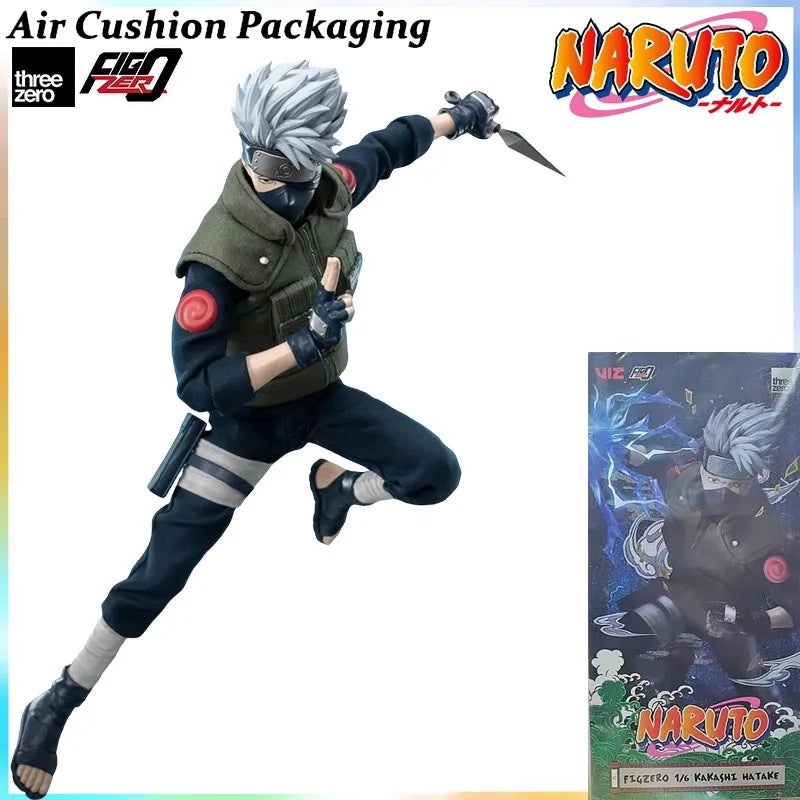 Threezero Genuine FigZero Series Naruto Uzumaki Kakashi Hatake Uchiha Sasuke Japanese Anime 1/6 Scale Action Figures Model Toys