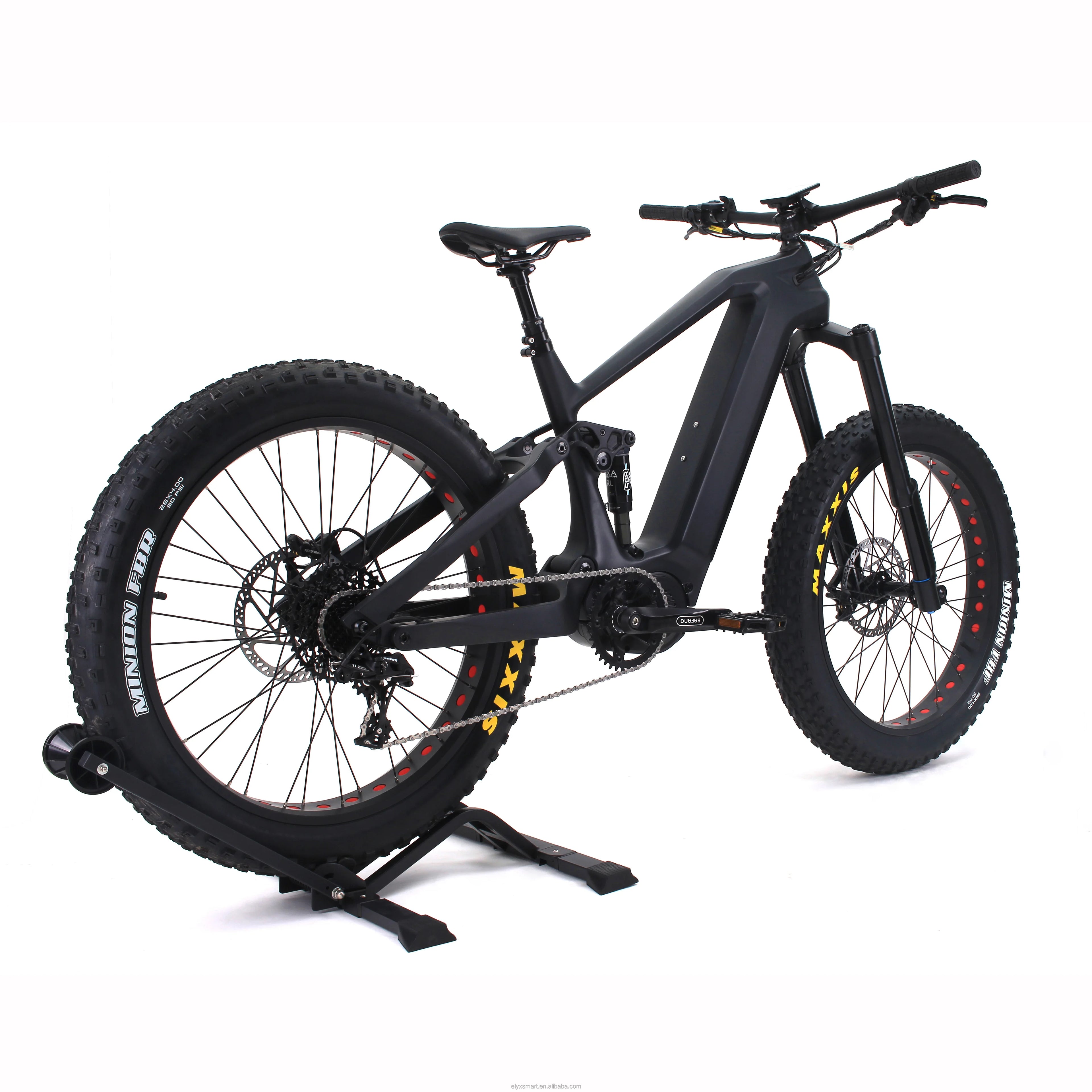 ATV&UTV17.5Ah Battery Full Suspension MTB Carbon Bike 26 Inch 1000W E-bike Bafang M620 750W 1000W Mid Drive Electric Mountain Bi