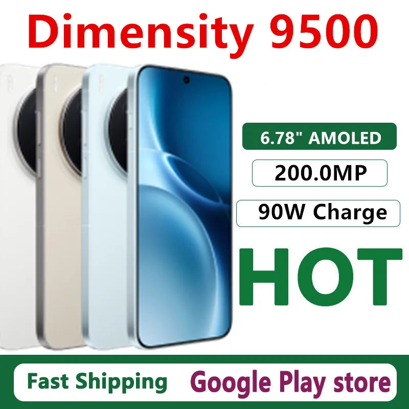 Original Vivo X300 Pro Mobile Phone Dimensity 9500 IP69 Waterproof 6.78" AMOLED 200.0MP 90W Charge Android 16.0 OTA 6510mAh