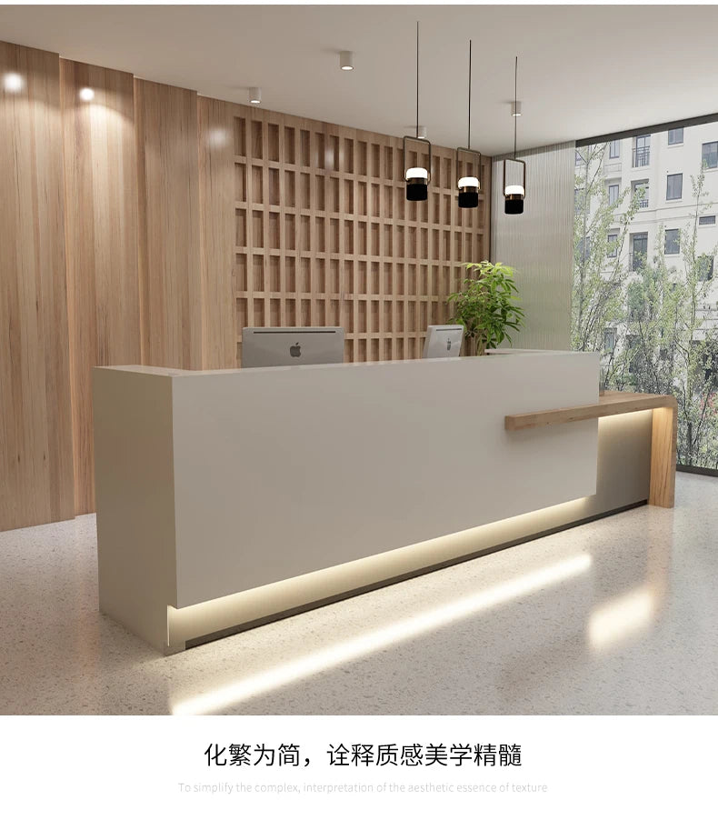 Italian Style Clothing Shop Reception Desks Hotel Luxury Beauty Salon Reception Desks Simplicity Office Furniture Recepce HBRD