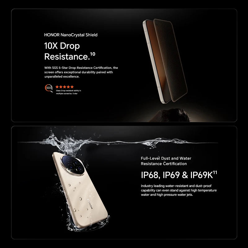 Global Version HONOR Magic8 Pro 12GB+512GB 5G AI Smartphone 6.71'' 120Hz OLED Display 200MP Cameras 7100mAh 100W SuperCharge NFC