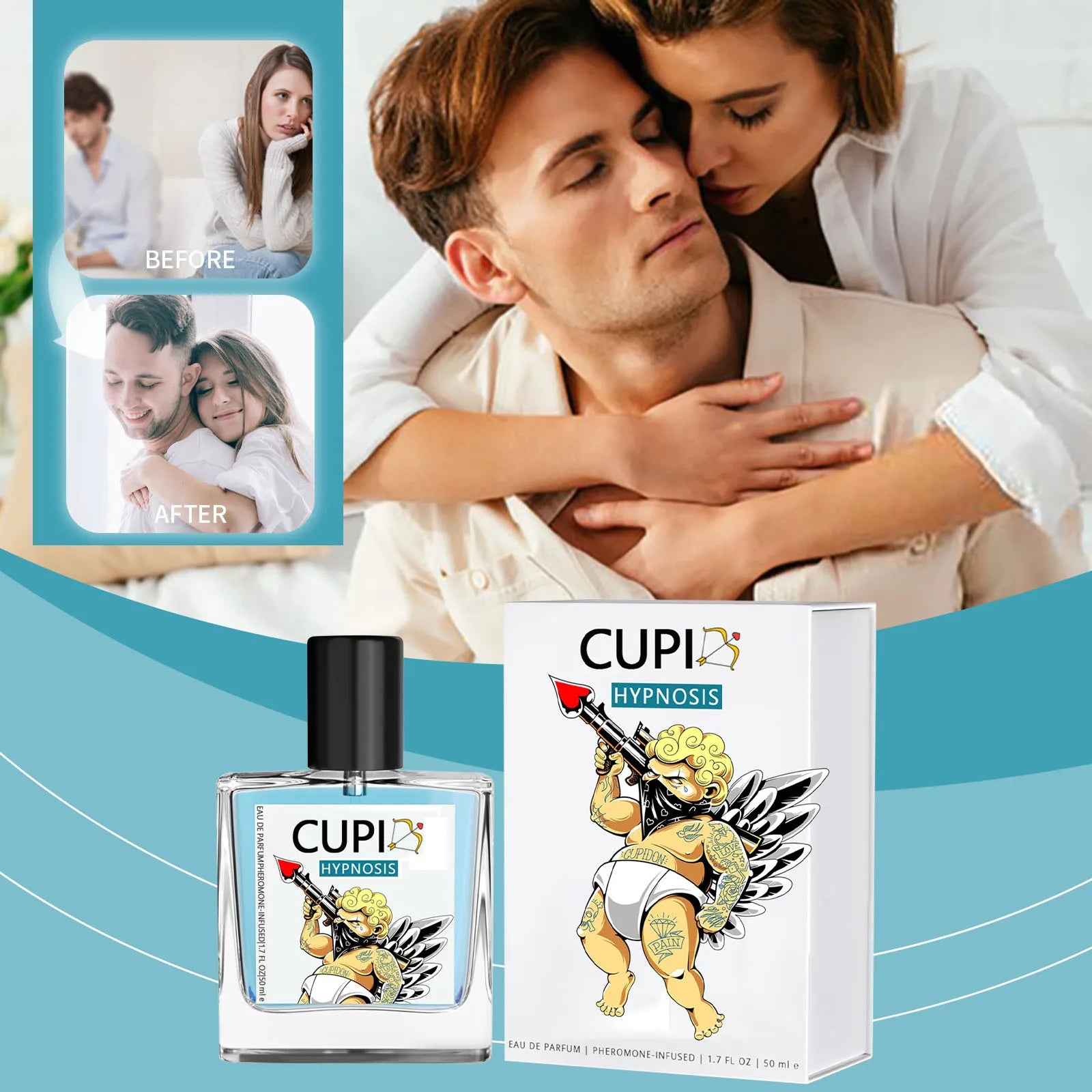 10/50ML Cupid Pheromone Hypnosis Perfume Original Long Lasting Pheromone perfume world perfume women perfumes man perfumes