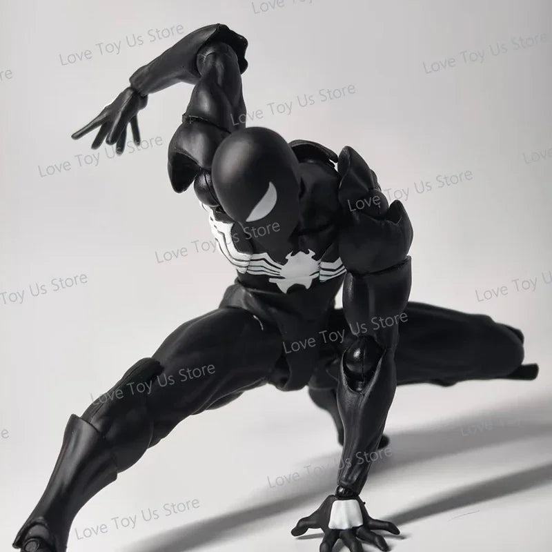 Mess Toys Spider-Man Symbiote Black Suit – Neighbor & Scarlet Spider Anime Action Figure – In Stock Gift Toy