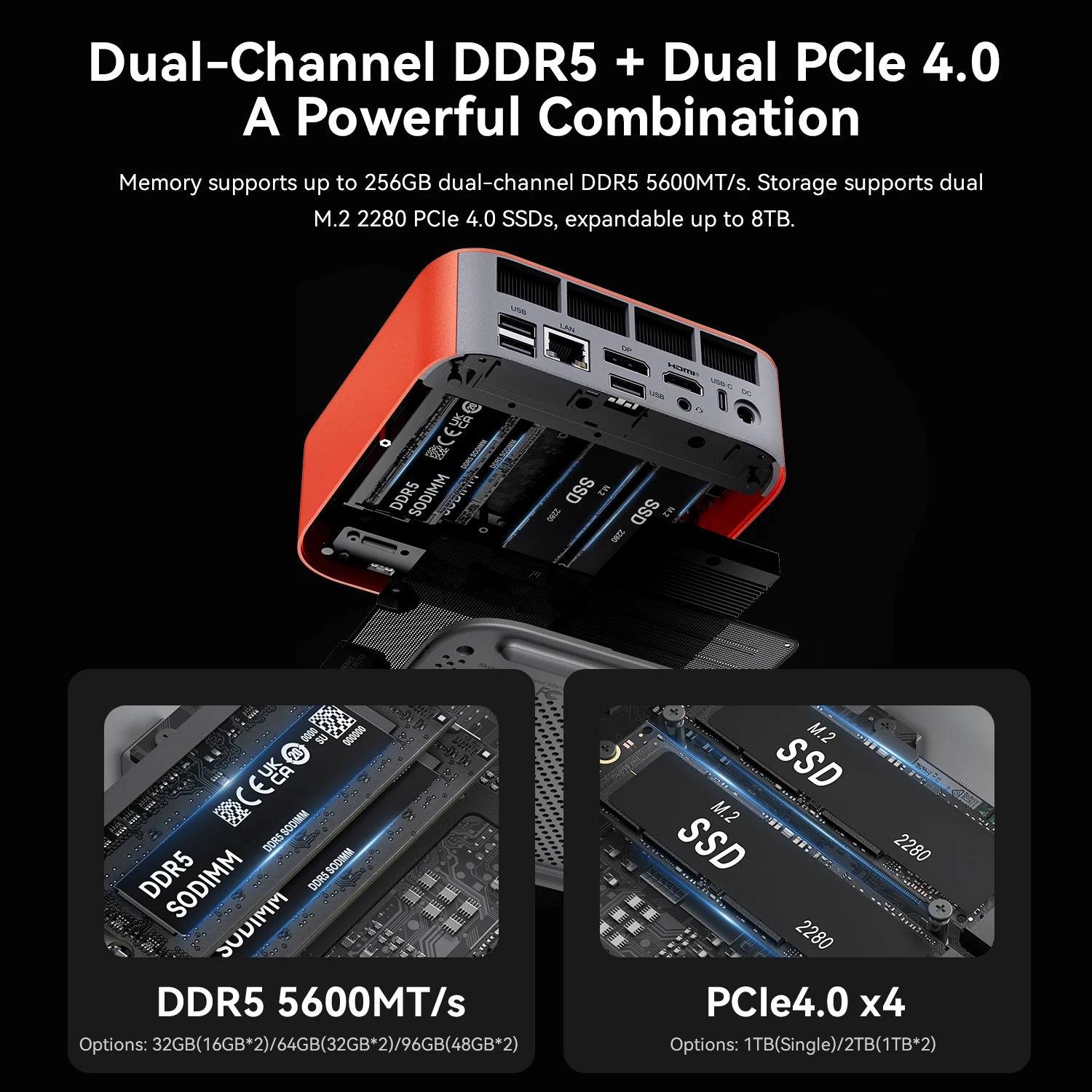 Beelink SER10 Max Mini PC AMD Ryzen AI9 HX 470 12C 24T 86TOPS Radeon 890M Gaming Desktop USB4 4K 240Hz 10G LAN AI PC 3Y Warranty