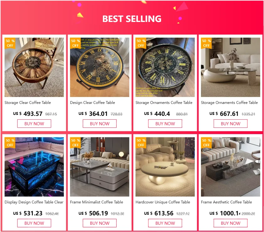 Luminous Tempered Glass Coffee Table Custom Color Size Coffee Table Display Design salon Wohnzimmer Tisch Home Accessories