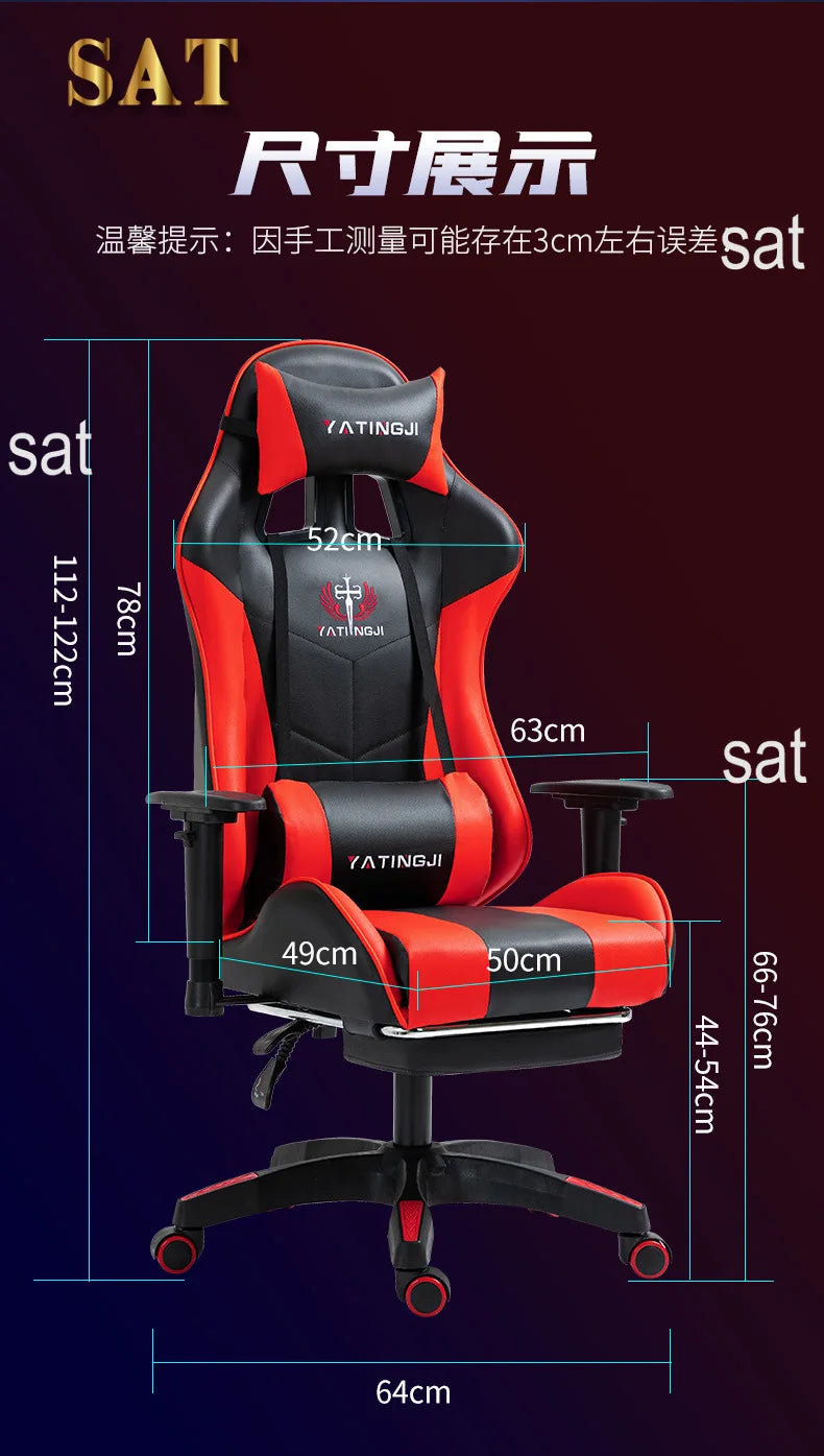 Rgb Leather Ergonomic Computer Chair Office Anji Gamer Pc Racing Game Scorpion Wholesale Gaming Chair Fabric and Table Chairs