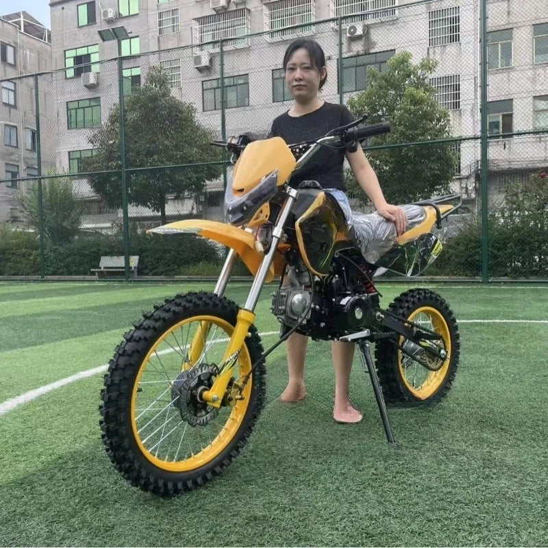 Two wheeled off-road motorcycle 125CC off-road vehicle mountain motorcycle all terrain vehicle large cushion field leisure