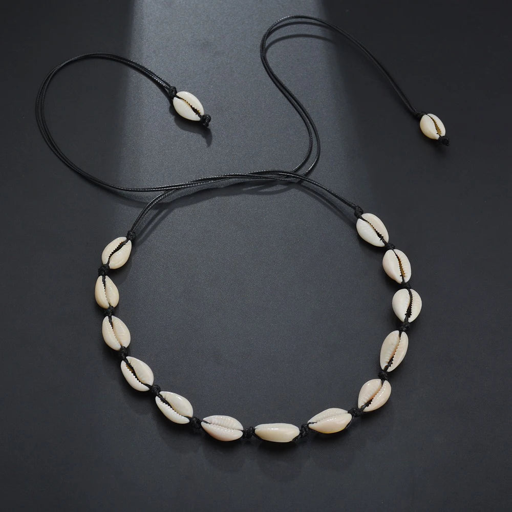 SUMENG Boho Beach Bohemian Choker Necklaces For Women Girls Summer Fashion Jewelry Chained Shell Pendants Necklace Gifts