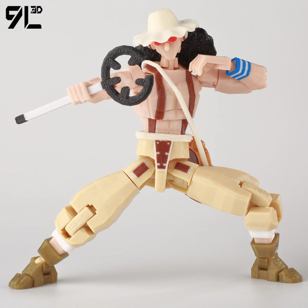 9L3D Printed Anime One Piece Naruto Demon Slayer Dummy13 Lucky T13 Movable Shapeshift Action Figures Mannequin Toys Collectors
