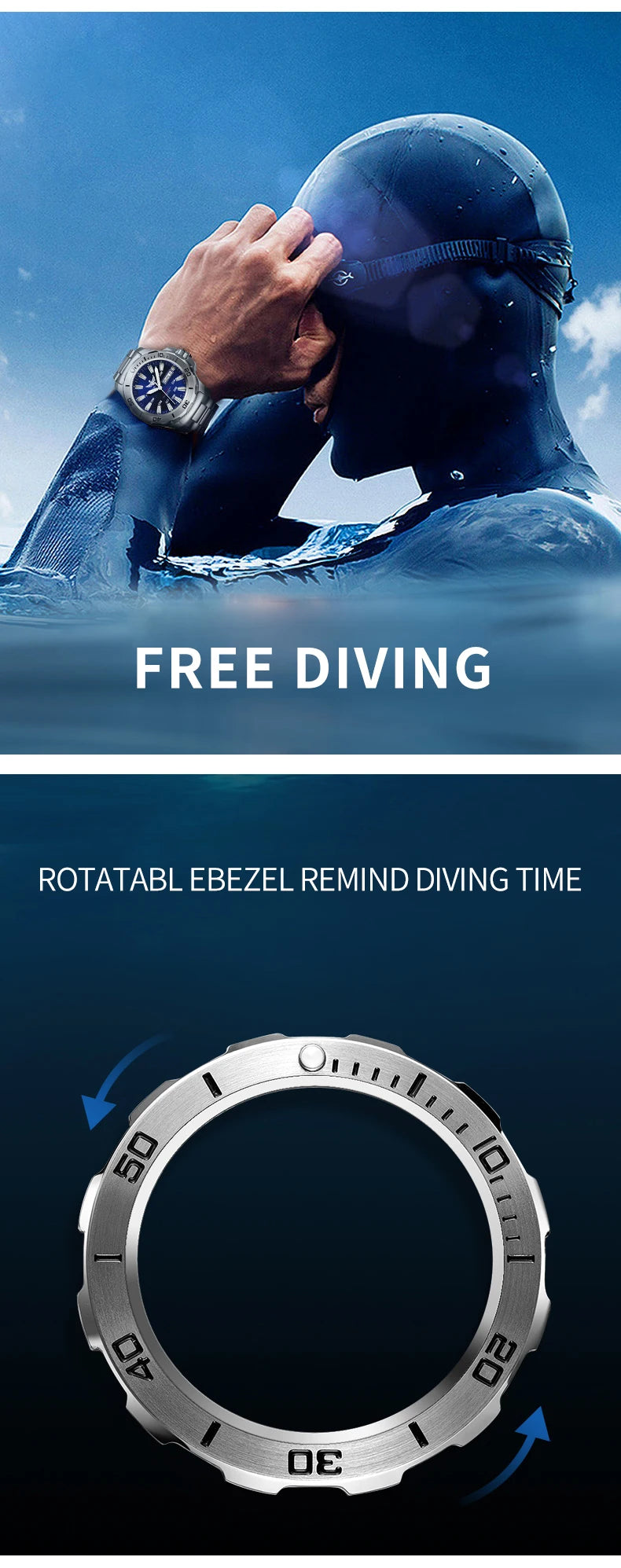 YELANG New Men Automatic Mechanical Watch T100 Self Luminous SWISS ETA Movement 25Jewels Deep Sea DiverSwim Waterproof 300m V5