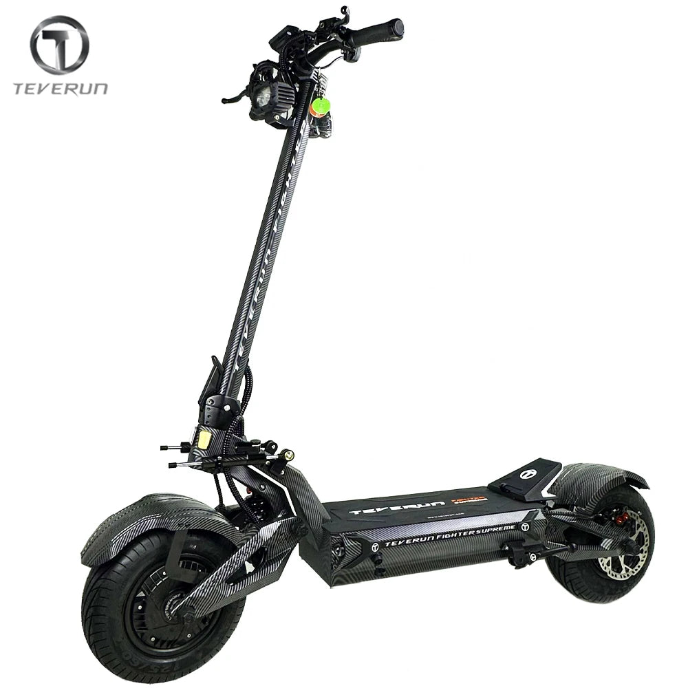 Original Teverun Fighter 7260R 72V 60Ah V4 Peak Power 15000W Motor With GPS PKE Max Speed 120KM/H n Electric Scooter
