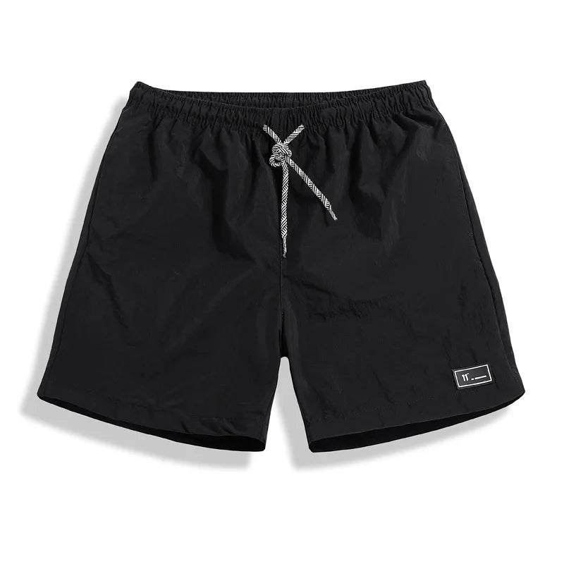 Casual Men's Summer Breeches Shorts Quick Dry Men Black Boardshorts Homme Classic Brand Clothing Beach Shorts Male