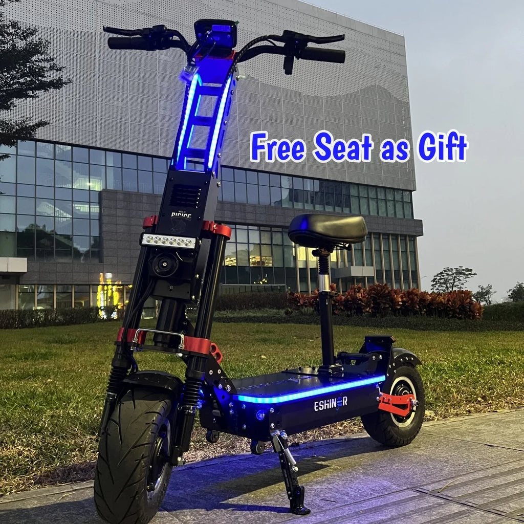 72V 60-300KM Long Range Electric Scooter Adults 12000W 15000W 10000W 8000W E Scooter Dual Motor 13/14 Inch Street Off Road Tire