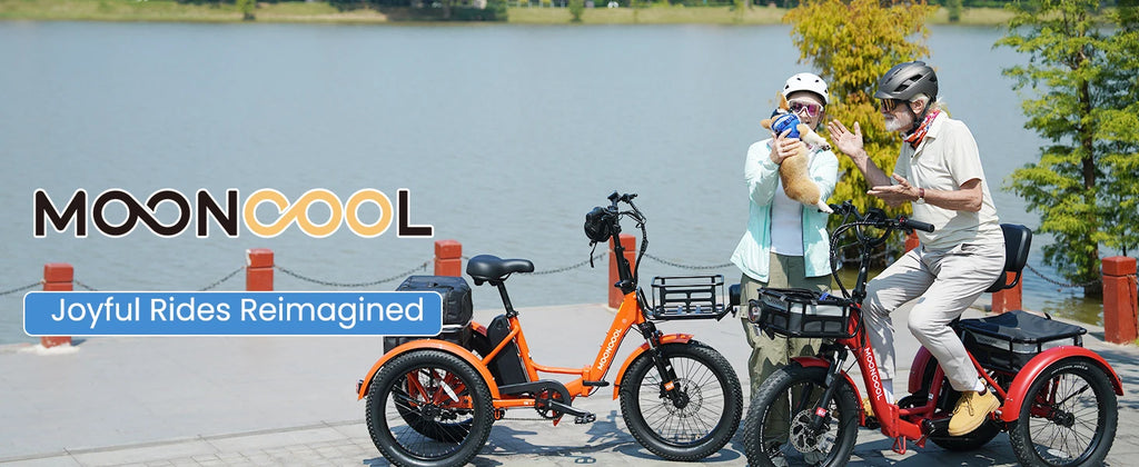 Folding Electric Tricycle for Adults 20" Fat Tire Electric Trike E-Bike