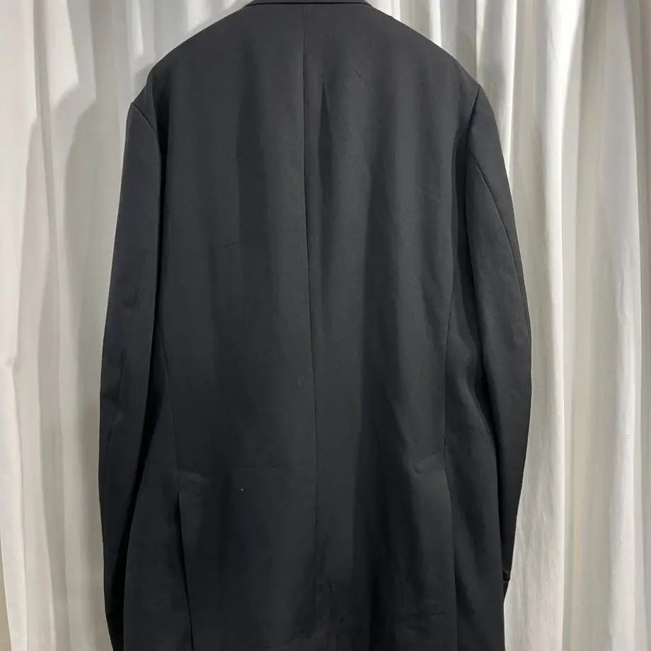 TOP-YAMAMOTO ® Dark Style Wool Embroidery Portrait Suit for Men - Black Loose Design Suits
